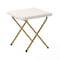 Flash Furniture Archer 28-in Oversized Folding Saucer Chair w/Folding Ottoman, Ivory Faux Shearling/Gold Frame FV-FSC-027-FR-IV-SGD-GG - alternate 5